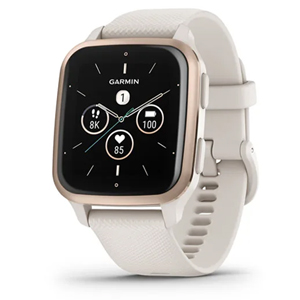 Garmin Venu Sq 2 Music Smartwatch Ivory, Peach Gold 010-02700-11