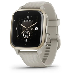 Garmin Venu Sq 2 Music Smartwatch French Gray, Cream Gold 010-02700-12