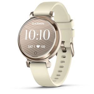 Garmin Lily 2 Smartwatch, Cream Gold w Silicone Band 010-02839-00