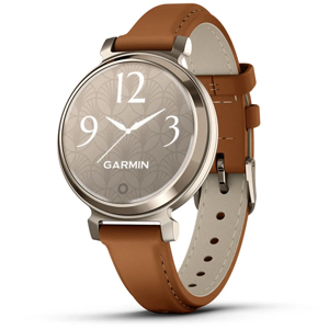 Garmin Lily 2 Smartwatch, Cream Gold w Leather Band 010-02839-02  Garmin Lily 2 Smartwatch, Cream Gold w Leather Band 010-02839-02