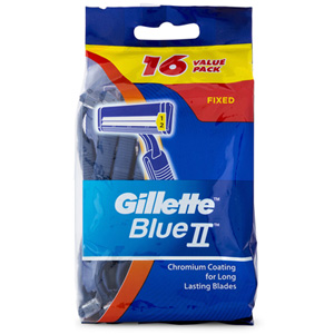 Gillette Blue II Disposable Razor Blades Pack of 16