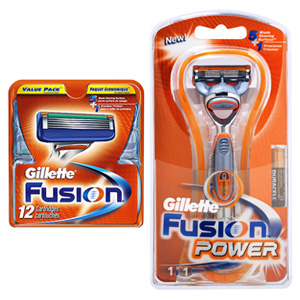 Gillette Fusion Power Razor + 13 Cartridges (12 Pack + 1)