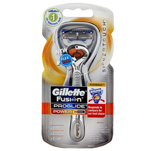 Gillette Fusion ProGlide SilverTouch Power Flexball Razor