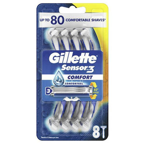 Gillette Sensor 3 Disposable Razor & Blade (8 Pack) Gillette Sensor 3 Disposable Razor & Blade (8 Pack)
