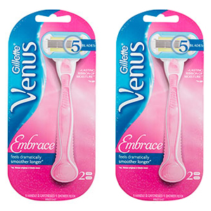 2 x Gillette Venus Embrace Razor 2 x Gillette Venus Embrace Razor