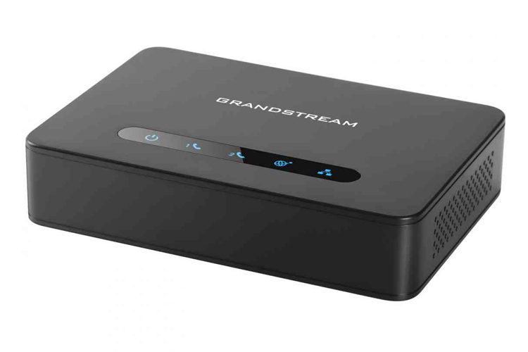 Grandstream HT812 2 Port ATA with Gigabit NAT Router Analog Telephone
