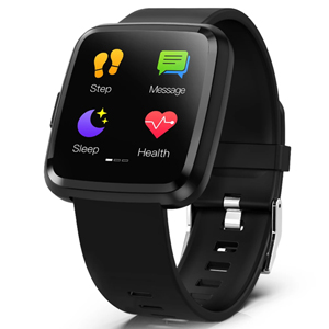 Havit H1104A 1.3" Touch Screen Fitness HRM Waterproof Smartwatch Black