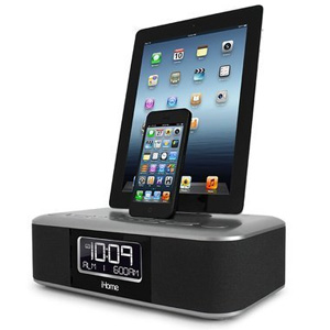 iHome IDL100 3-In-1 Alarm Clock FM Radio w/ 2 Lightning docks iHome IDL100 3-In-1 Alarm Clock FM Radio w/ 2 Lightning docks