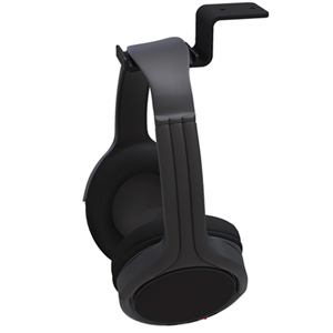 Kanto Universal Under Desk Headphone Hook - Black