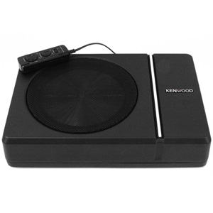 Kenwood KSC-PSW8 8” 250W Compact Powered Slim Profile Car Subwoofer