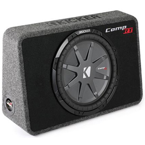 Kicker 40TCWRT102 10" CompRT Shallow Subwoofer Enclosure Kicker 40TCWRT102 10" CompRT Shallow Subwoofer Enclosure