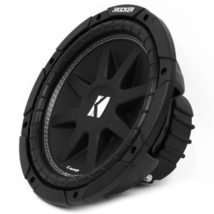 Kicker 43C104 10" CompC Series 4-ohm SVC 150W RMS Car Subwoofer Kicker 43C104 10" CompC Series 4-ohm SVC 150W RMS Car Subwoofer