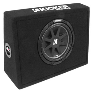 Kicker 43TC104 10" 150W RMS 4-Ohm Comp Series Loaded Subwoofer Box