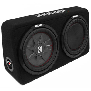 Kicker 43TCWRT104 CompRT 10" 4 ohm Sealed Subwoofer Enclosure Kicker 43TCWRT104 CompRT 10" 4 ohm Sealed Subwoofer Enclosure