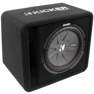 Kicker 43VCWR122 CompR 12" 2 Ohm SVC Subwoofer Loaded Enclosure Kicker 43VCWR122 CompR 12" 2 Ohm SVC Subwoofer Loaded Enclosure