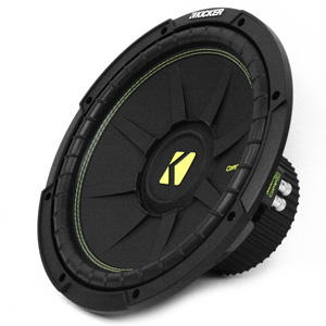 Kicker 44CWCD124 12" CompC Series 300W RMS 4-ohm DVC Subwoofer Kicker 44CWCD124 12" CompC Series 300W RMS 4-ohm DVC Subwoofer