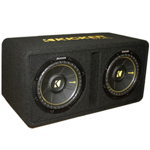 Kicker 44DCWC122 CompC Dual 12" 600W Vented Subwoofer Enclosure