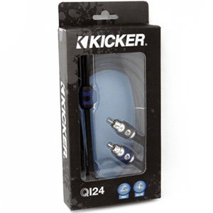 Kicker QI24 2-Channel 4M RCA Interconnect Cable Kicker QI24 2-Channel 4M RCA Interconnect Cable