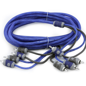 Kicker KI44 4-Channel 4M RCA Interconnect Cable Kicker KI44 4-Channel 4M RCA Interconnect Cable