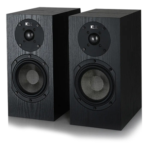 KLH Albany II 2-Way Bookshelf Speakers Pair - Black Oak