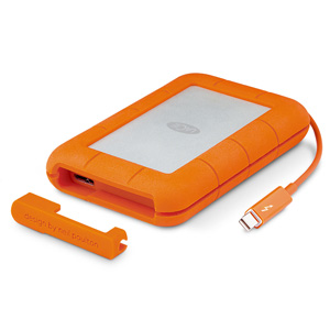 Lacie 500GB Rugged Thunderbolt & USB-C Portable SSD STEZ500400
