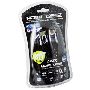 Laser CB-HDMI2-V1.4PRE Gold 1080p HDMI v1.4 2m Cable Laser CB-HDMI2-V1.4PRE Gold 1080p HDMI v1.4 2m Cable