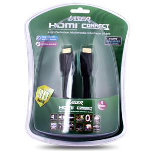 Laser CB-HDMI5-V1.4 Gold 1080p HDMI v1.4 5m Cable Laser CB-HDMI5-V1.4 Gold 1080p HDMI v1.4 5m Cable