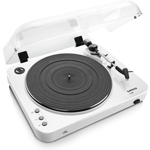 Lenco L-85WH Semi-automatic Turntable with USB Direct Encoding