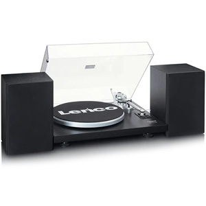 Lenco LS-500BK Turntable System with Speakers - Black