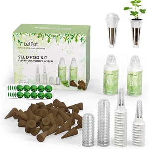 LetPot 172 Pcs Seed Pod Round Sponge Kit for Hydroponics