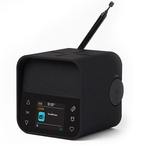 Lexon Oslo DAB FM Alarm Clock Radio Bluetooth Speaker Charger - Black