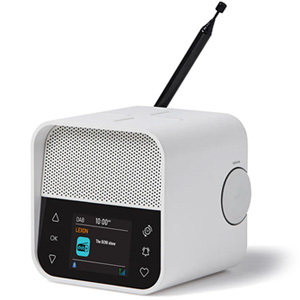 Lexon Oslo DAB FM Alarm Clock Radio Bluetooth Speaker Charger - White