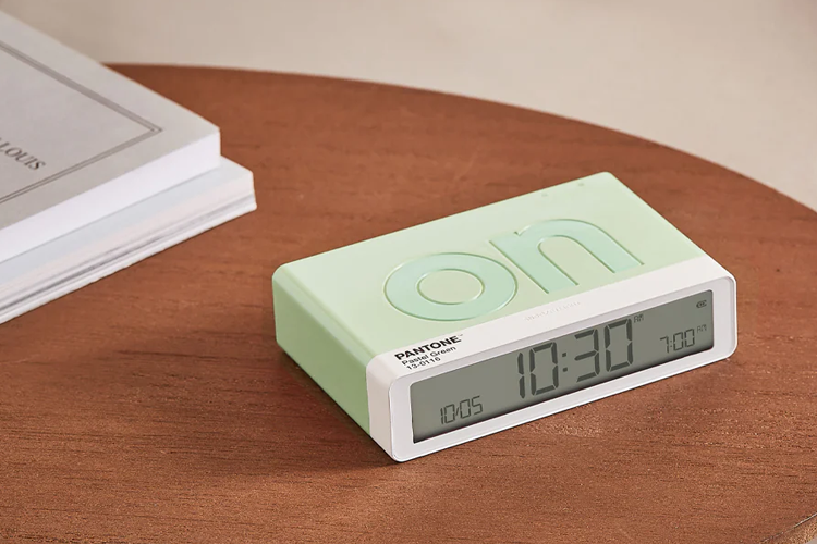 Lexon Flip Classic Reversible Alarm Clock PANTONE - Green