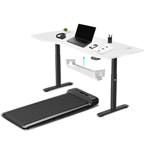 WalkingPad M2 Treadmill w/ ErgoDesk Auto White Standing Desk 1800mm