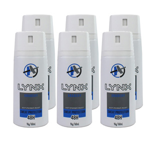 Lynx 96g Anarchy Antiperspirants Deodorant Aerosol Body Spray (6 Pack)