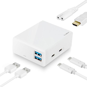 mBeat Cubix Portable USB-C Docking Station w/ Built-in Power