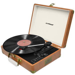 mBeat Woodstock Retro Turntable w/ Bluetooth & USB Direct Recording