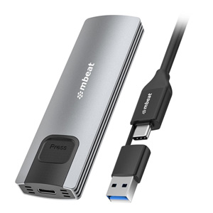 mBeat 10Gbps M.2 NVMe SATA SSD Enclosure