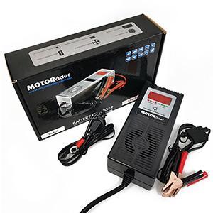 Motorader Reverse Pulse Battery Charger 12V 3000mA Black