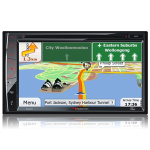 Nakamichi NA5501 GPS Bluetooth 7" LCD Monitor DVD Receiver
