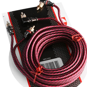 Nakamichi NRCA52 5M 2-Channel Right Angle RCA Cable