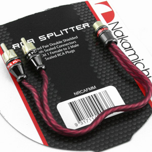 Nakamichi NRCAFMM 22CM RCA Y Splitter Female to 2x Male