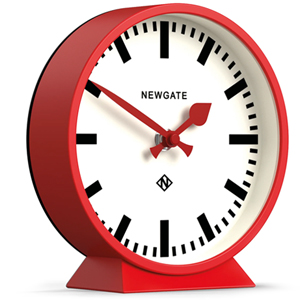 Newgate Railway Mantel Clock Fire Engine Red