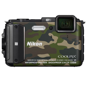 Nikon AW130 COOLPIX Digital Waterproof Camera (Camo) Nikon AW130 COOLPIX Digital Waterproof Camera (Camo)