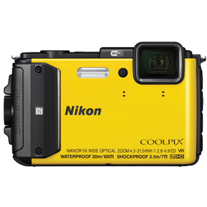 Nikon AW130 COOLPIX Digital Waterproof Camera (Yellow)