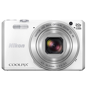 Nikon S7000 COOLPIX Digital Compact Camera (White)