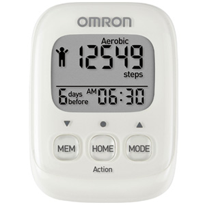 Omron HJ-325 Digital Pedometer Step & Distance Counter White Omron HJ-325 Digital Pedometer Step & Distance Counter White