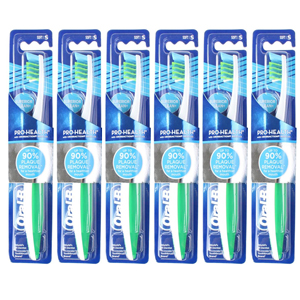 Oral-B Toothbrush Pro-health w/ Crossaction Bristles Soft 6 Pack