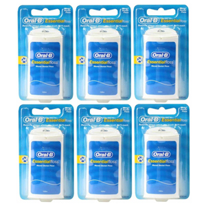 Oral-B 100m Essential Floss Waxed Dental Floss 6 Pack Oral-B 100m Essential Floss Waxed Dental Floss 6 Pack