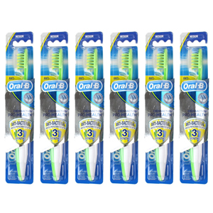 Oral-B Pro Health Crossaction Toothbrush Anti-Bacterial Medium 6 Pack